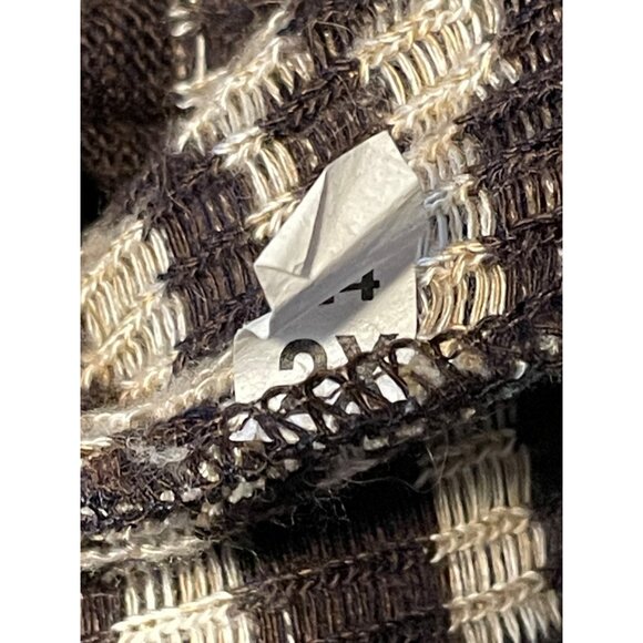 Ceny cardigan hooded sweater womens 2X aztec southwest made USA brown - Picture 4 of 10